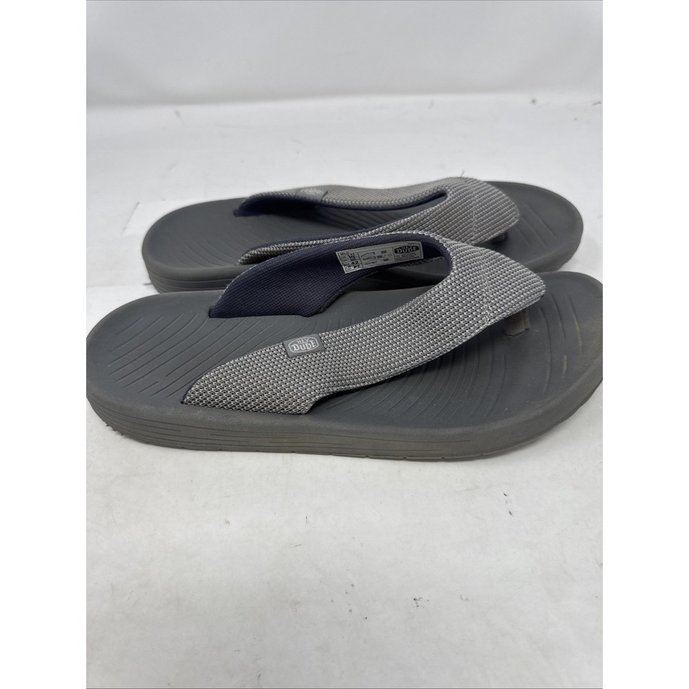 Hey Dude Milo Slip-on Thong Sandals Grey 40125-030 Men's‎ 9 Women's 11 - Picture 6 of 8